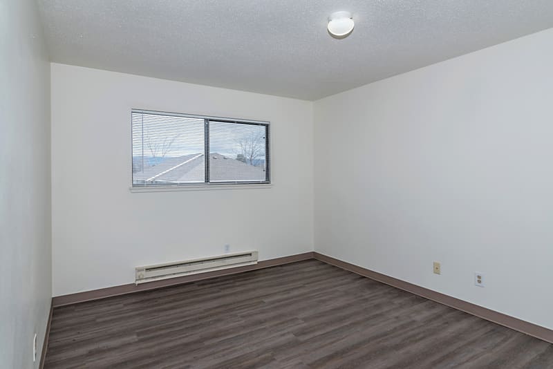 Classic apartment bedroom at Campus Village
