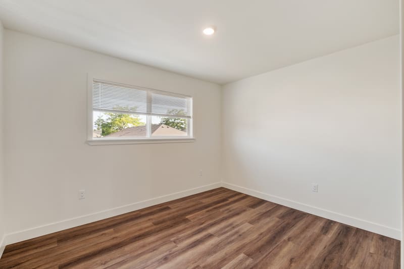 Renovated apartment interior at Campus Village